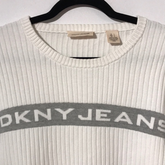 DKNY Y2K ribbed logo cotton long sleeve - Picture 5 of 9